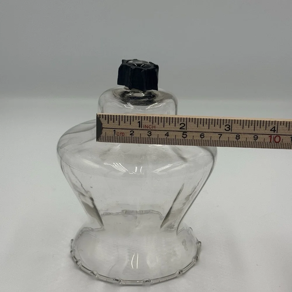 HOMCO Ruffled Crimped Clear Glass Votive Candle PEG‎ Sconce